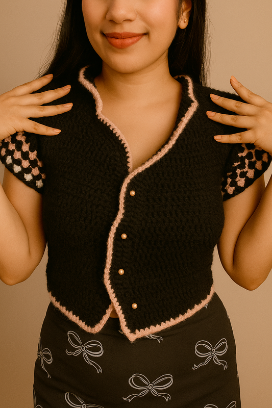 Retro Square Crochet Top